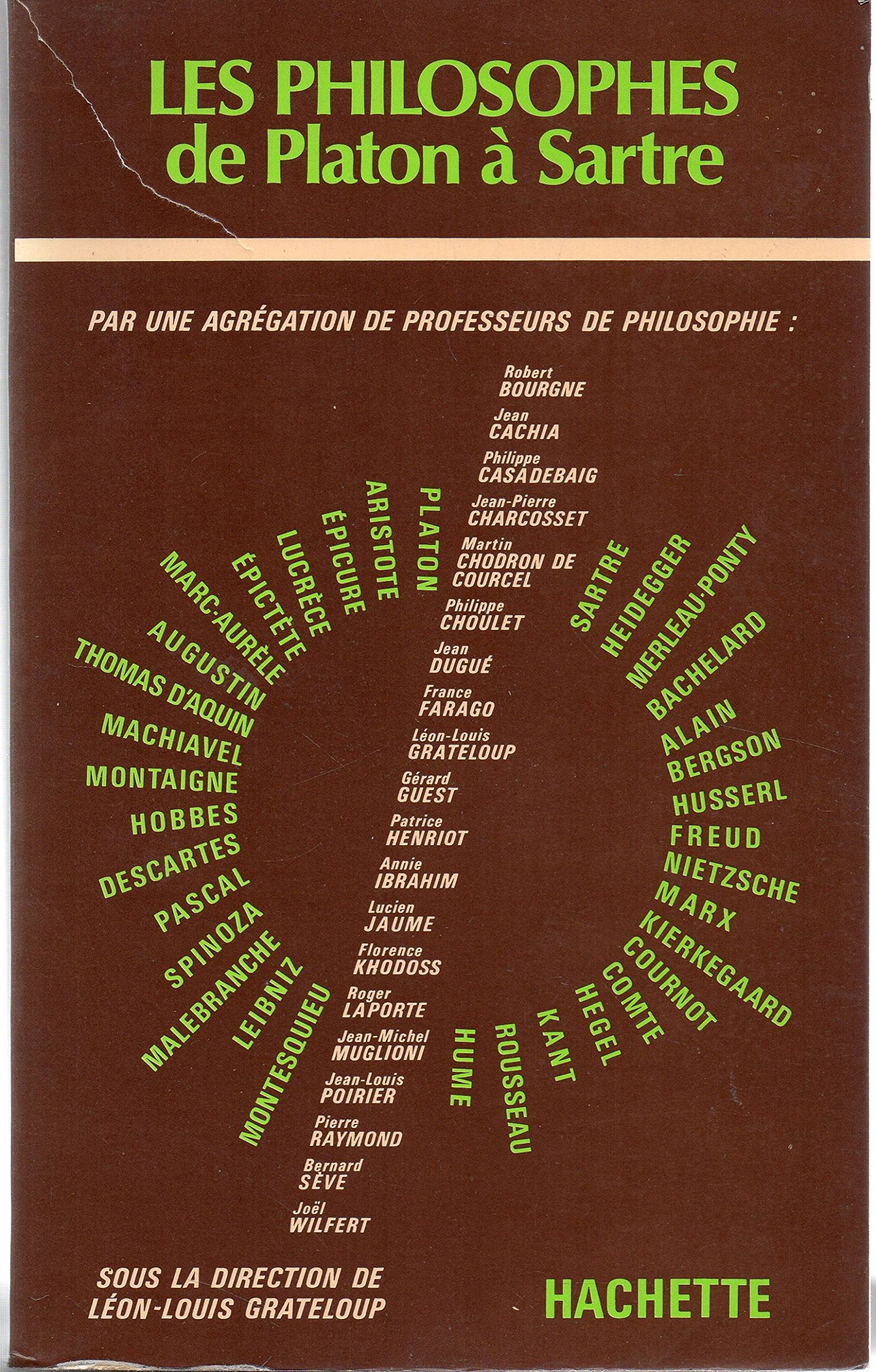 Les Philosophes De Platon A Sartre book