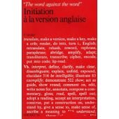 The Word against the word : Initiation à la version anglaise Books