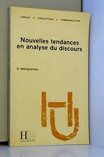 Nouvelles tendances en analyse du discours Books