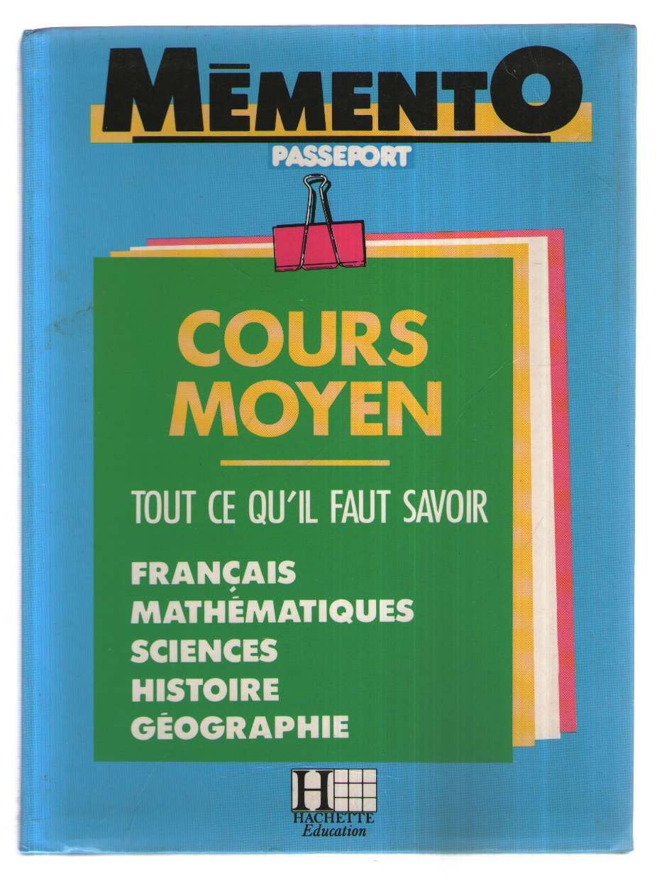 Memento Passeport Cours Moyen Books