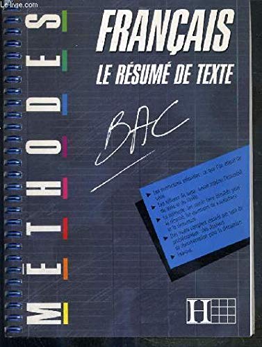 Product Image: Français, le résumé de texte: Bac