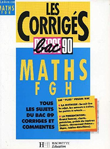 Les corriges, bac presse, 90, economie, droit, g Books