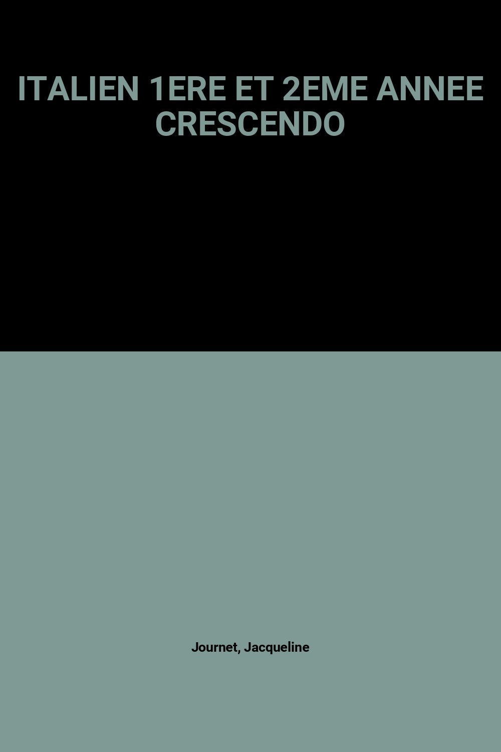 Crescendo, 1re et 2e années d'italien Books