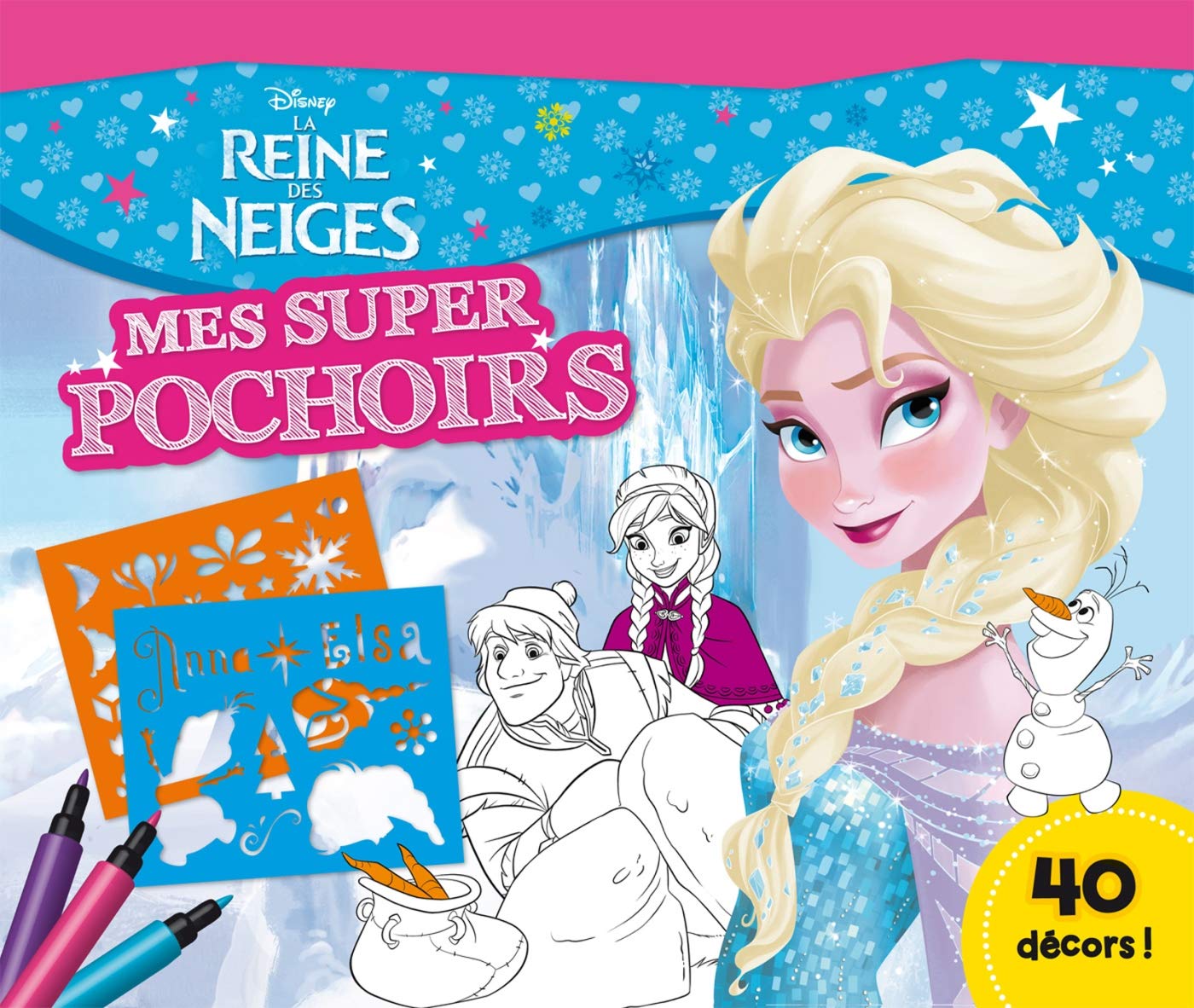 La reine des neiges: Mes supers pochoirs book