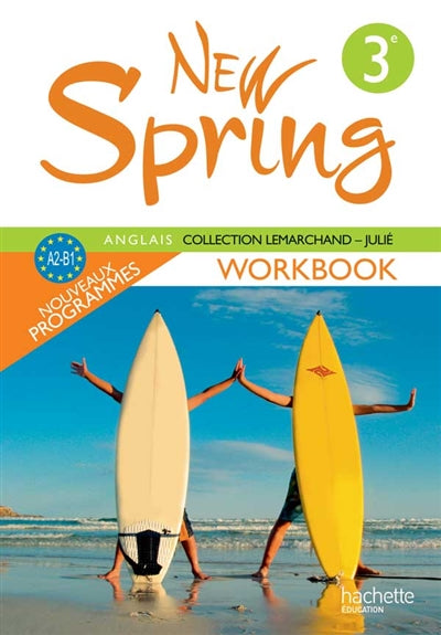 Product Image: New Spring anglais 3e, A2-B1 : workbook
