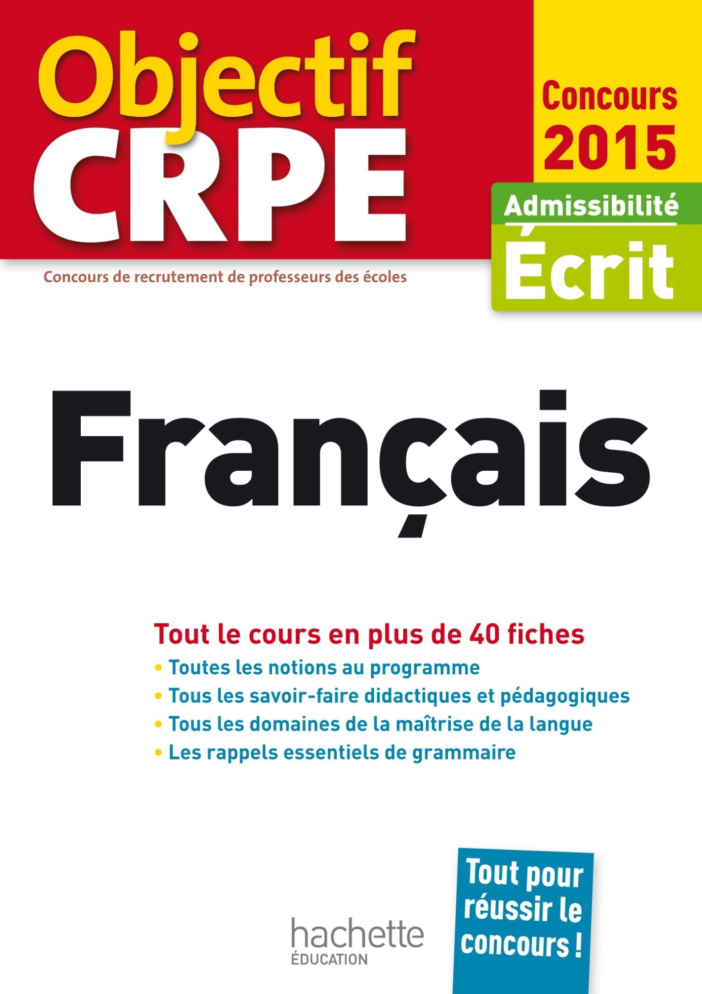 CRPE en fiches : Français book