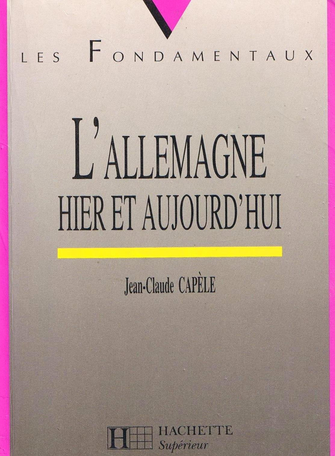 L'Allemagne hier et aujourd'hui book