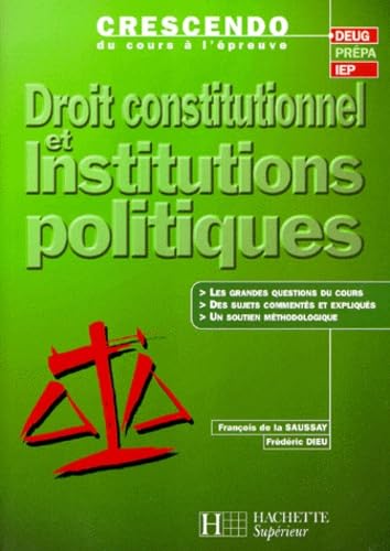 Droit constitutionnel et institutions politiques book