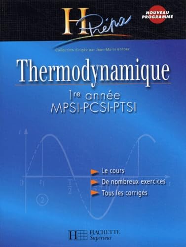 Thermodynamique 1ère année MPSI-PCSI-PTSI book