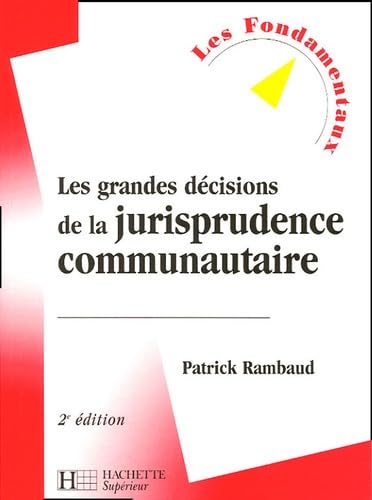 Product Image: Les grandes décisions de la jurisprudence communautaire