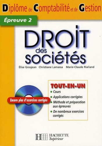 Droit des sociétés DCG2 book