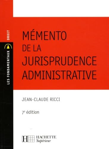 Mémento de la jurisprudence administrative book