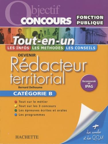 Devenir Rédacteur territorial: Catégorie B Books