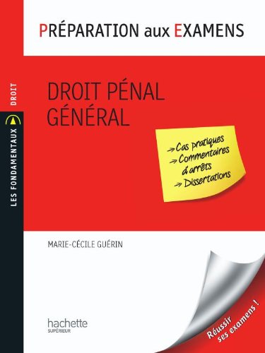 Préparation aux examens - Droit pénal général book