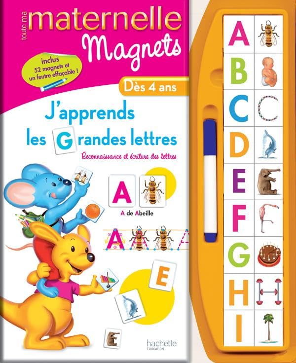 Toute Ma Maternelle - j'Apprends Les Grandes Lettres - Dès 3 ANS: Avec magnets Foreign Languages ​​& Dictionaries