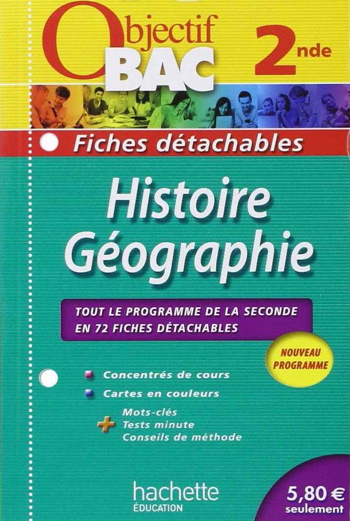 Histoire-Géographie 2e: Fiches détachables book