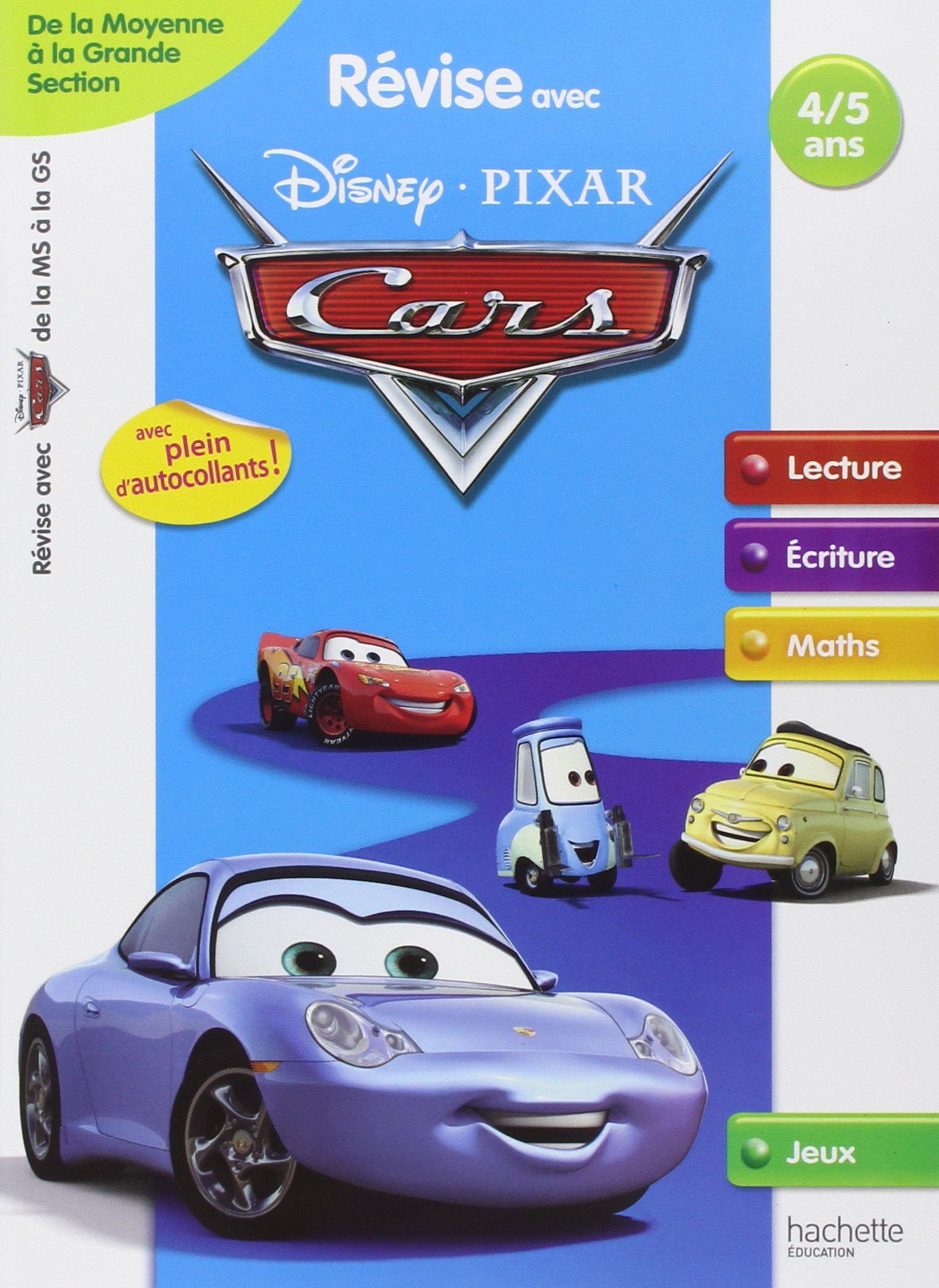 Révise avec Cars De la Moyenne section à la Grande Section, 4-5 ans Books