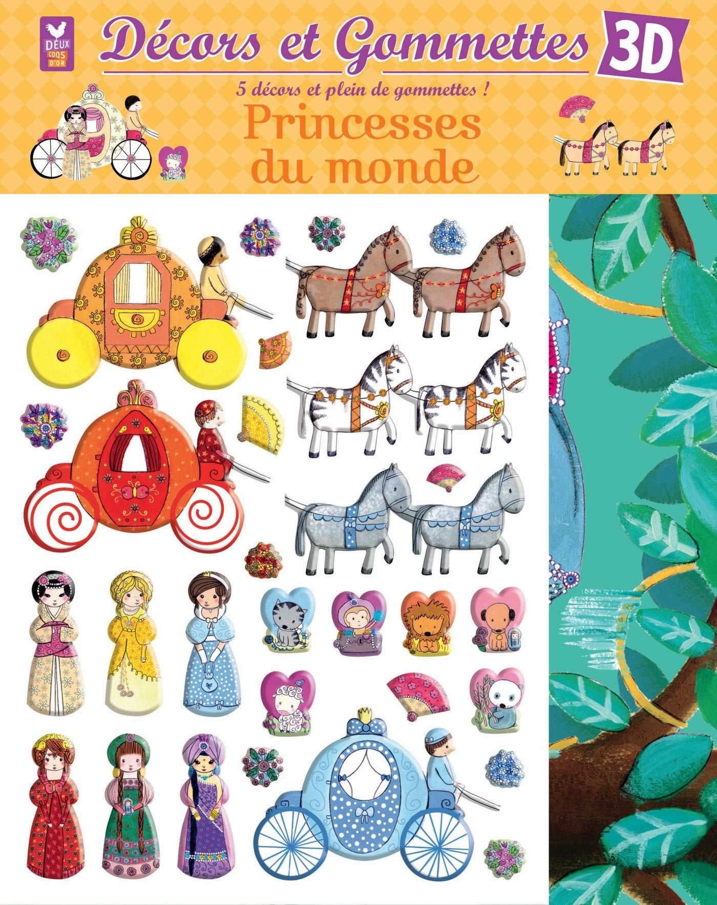 Princesses du monde: 5 décors et plein de gommettes ! book