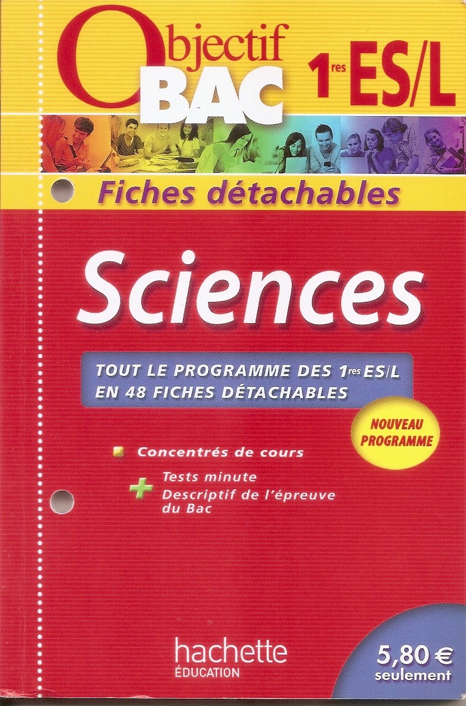 Sciences 1e ES/L: Fiches détachables book