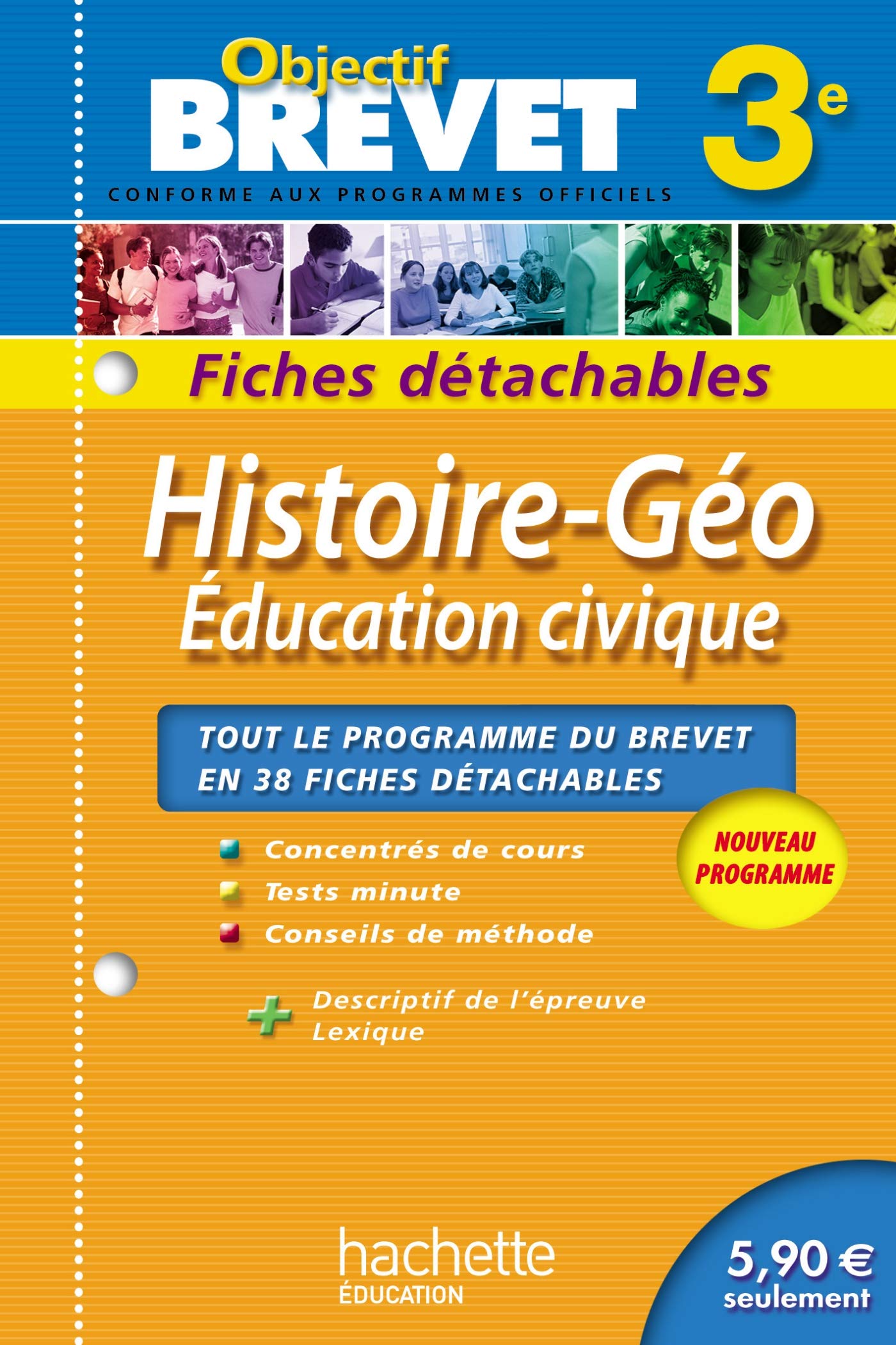 Objectif brevet 3e - Histoire-Géographie-Education Civique: Fiches détachables book