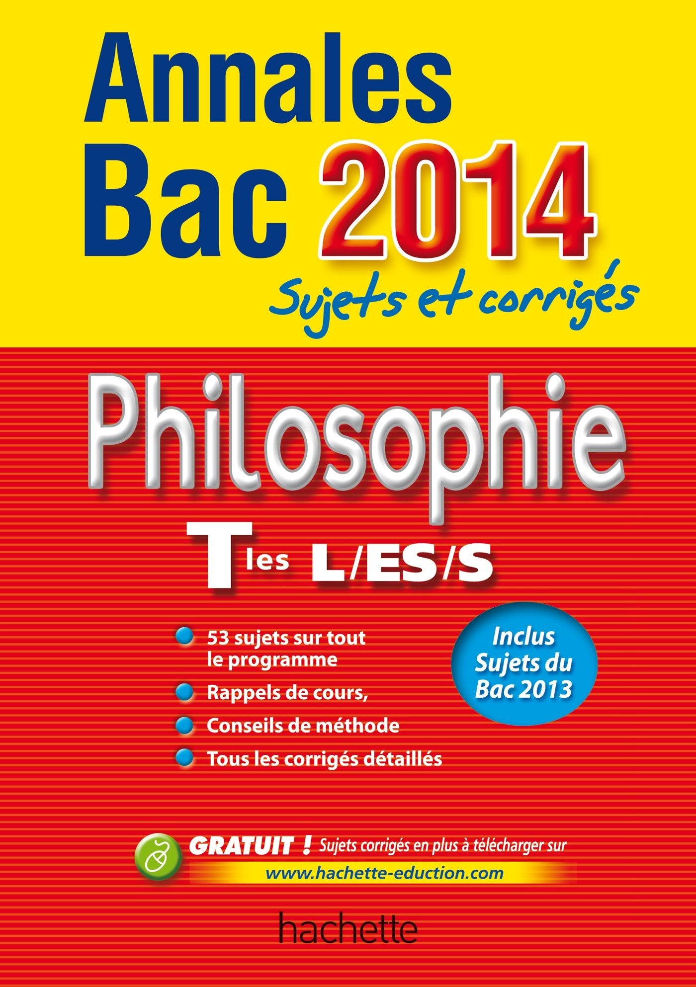 Philosophie Tles L/ES/S: Sujets et corrigés book