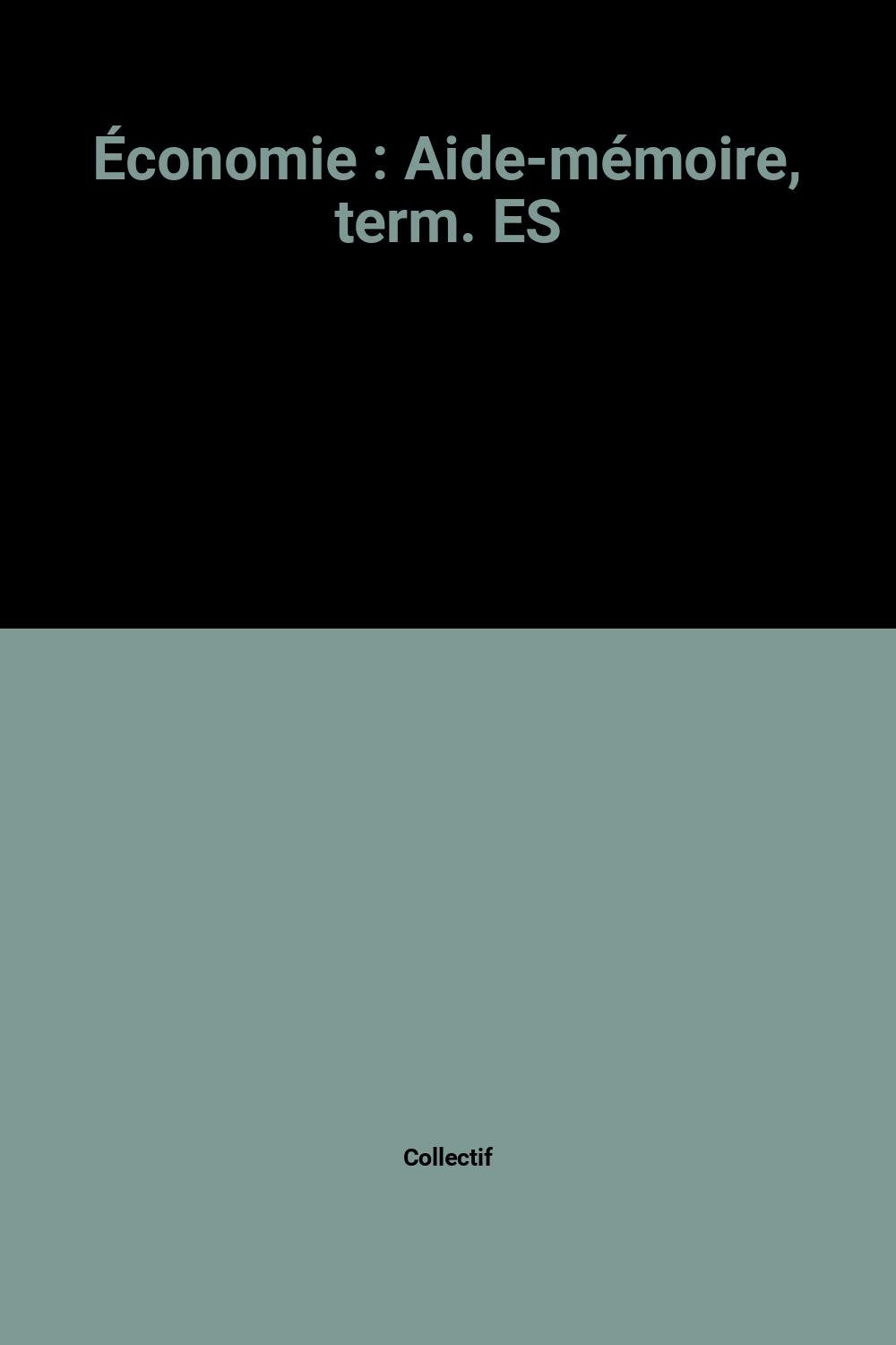 Économie: Aide-mémoire, term. ES book