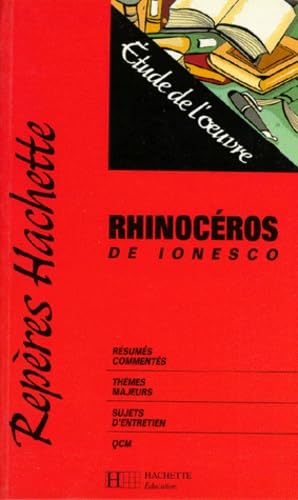"Rhinocéros" de Ionesco: Étude de l'oeuvre Books