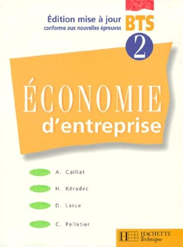 Economie d'entreprise BTS: Edition mise à jour book