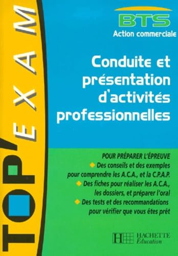 BTS Action commerciale : Conduite et présentation d'activités professionnelles book