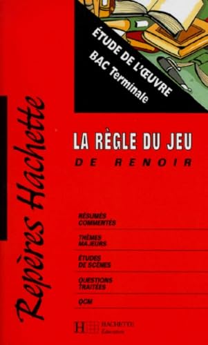 Etude de l'oeuvre : "La Règle du jeu" de Jean Renoir book