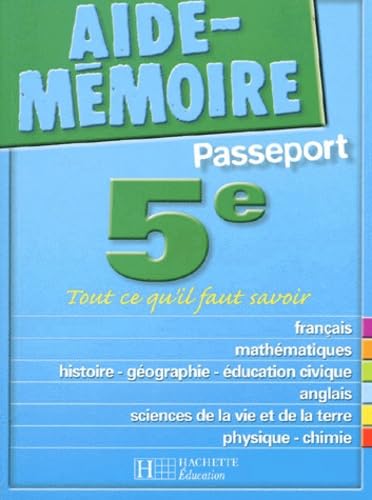 Aide-Mémoire Passeport : 5e -12-13 ans Books
