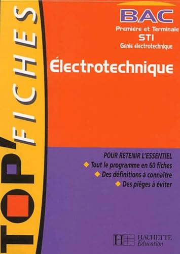 Electrotechnique 1ère et Terminale STI Génie électronique Books
