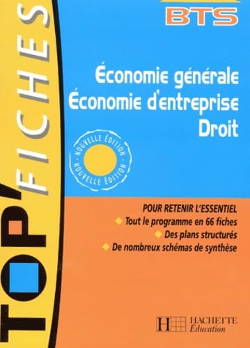 Economie Generale, Economie D'Entreprise, Droit Bts book