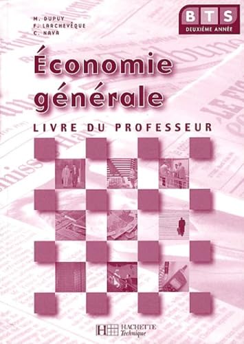 Economie générale BTS 2ème année: Livre du professseur book
