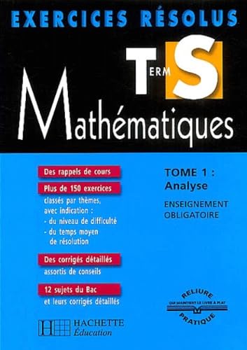 Mathématiques Terminale S.: Tome 1, Analyse, Enseignement obligatoire Books