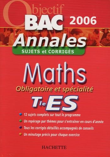 Mathématiques Obligatoire et spécialité Tle ES: Sujets et corrigés Books
