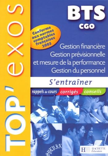 Gestion financière, Gestion prévisionnelle et mesure de la performance, Gestion du personnel BTS CGO Books