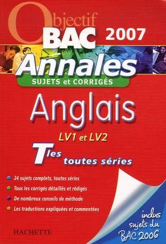 Anglais LV1-LV2 Tles toutes séries: Annales Sujets et corrigés Books