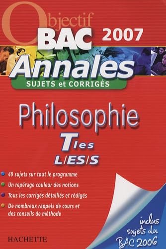Philosophie Tles L/ES/S: Annales sujets et corrigés Books