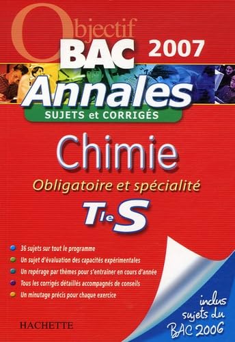 Chimie Obligatoire et Spécialité Tle S: Annales Sujets et corrigés book