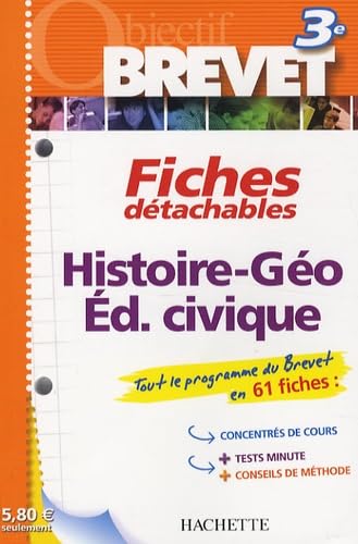 Histoire-Géographie Education civique 3e: Fiches détachables book