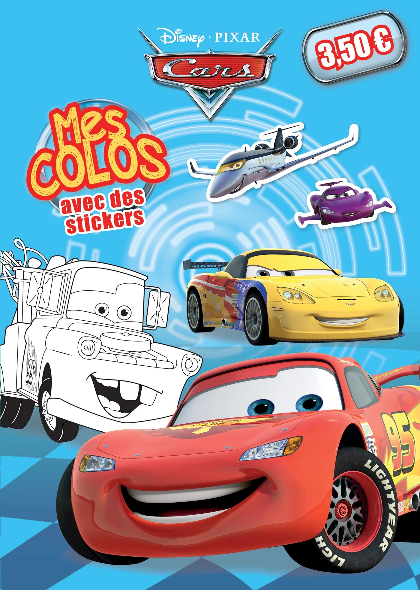 Cars: Mes colos avec des stickers Books