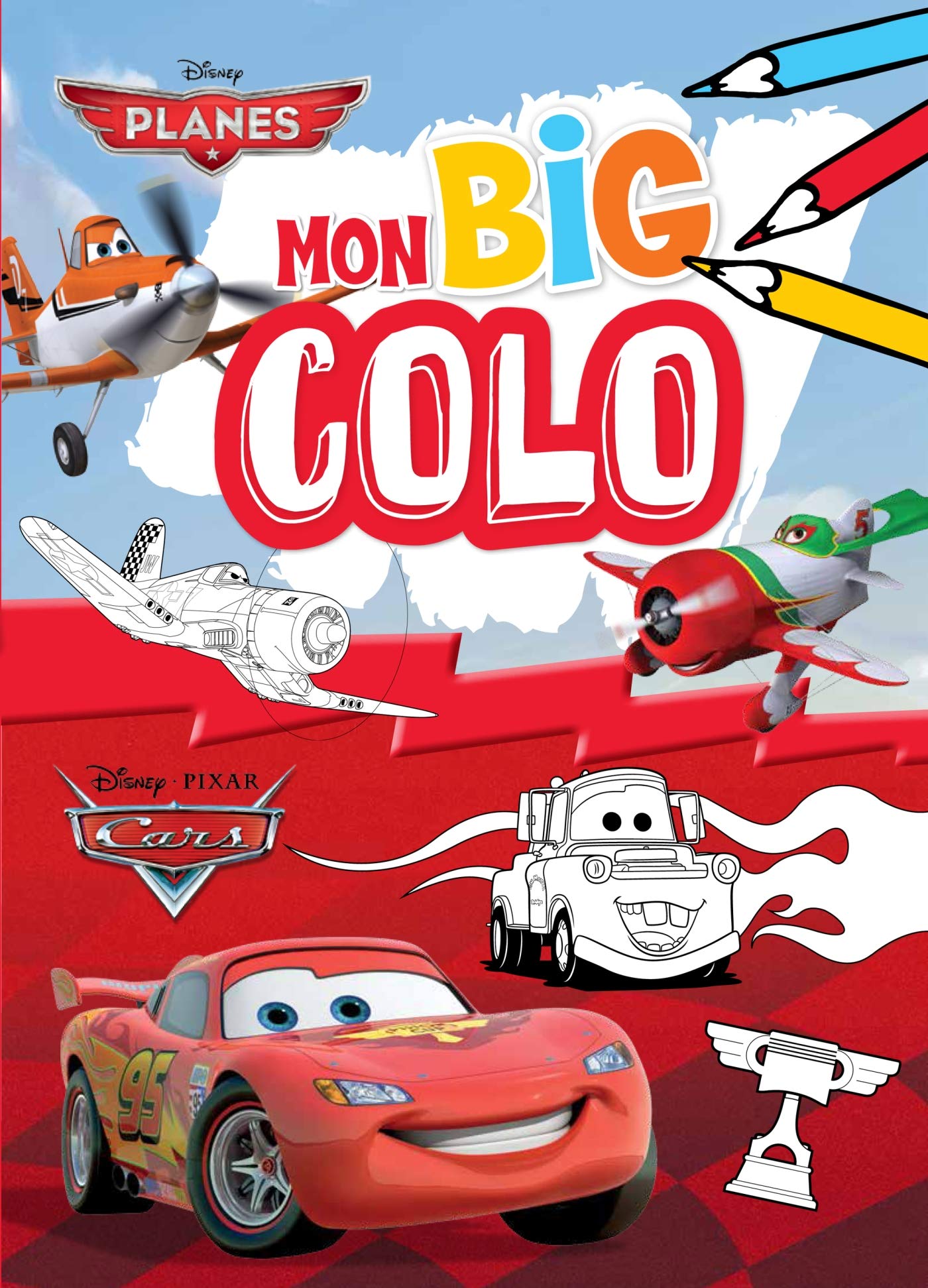 Mon big colo Planes et Cars book