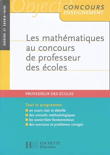 Les mathématiques au concours de professeur des écoles book