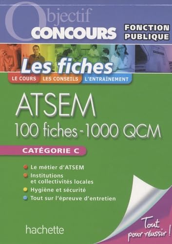Les fiches ATSEM: 100 fiches - 1000 QCM book