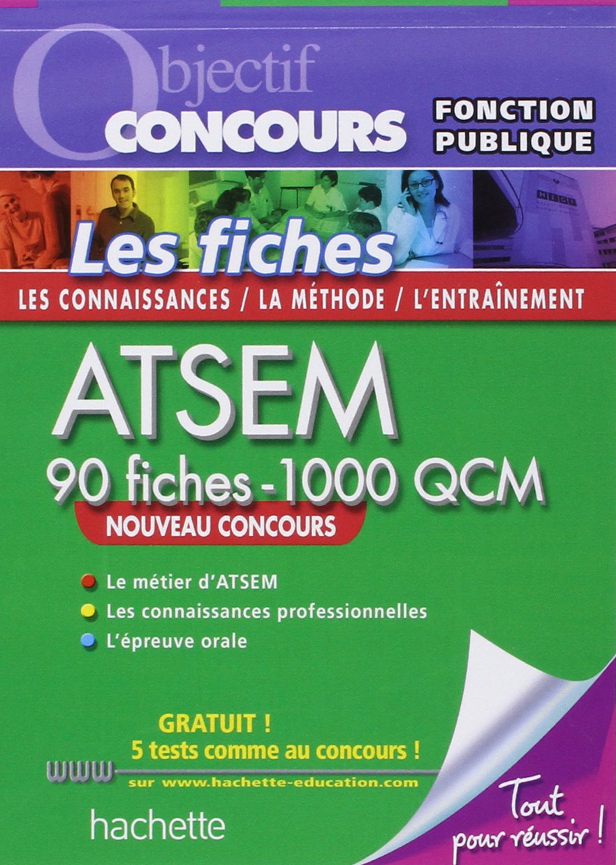 Les fiches ATSEM: 90 fiches - 1000 QCM book