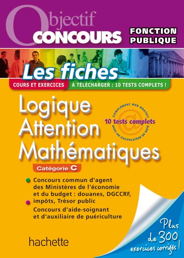Fiches - Logique, Attention, Mathématiques, Catégorie C - Ed.2011 book