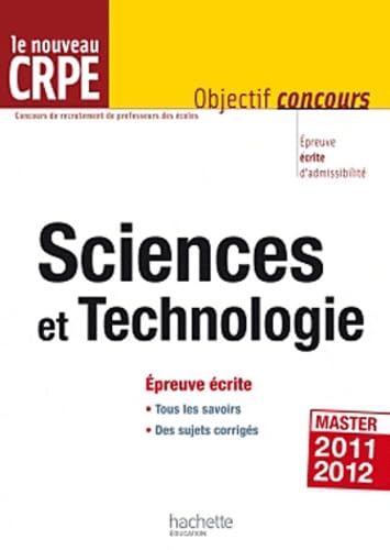 Le nouveau CRPE Sciences et technologie: Epreuve écrite book
