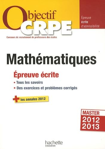 Mathématiques: Epreuves écrites d'admissibilité book