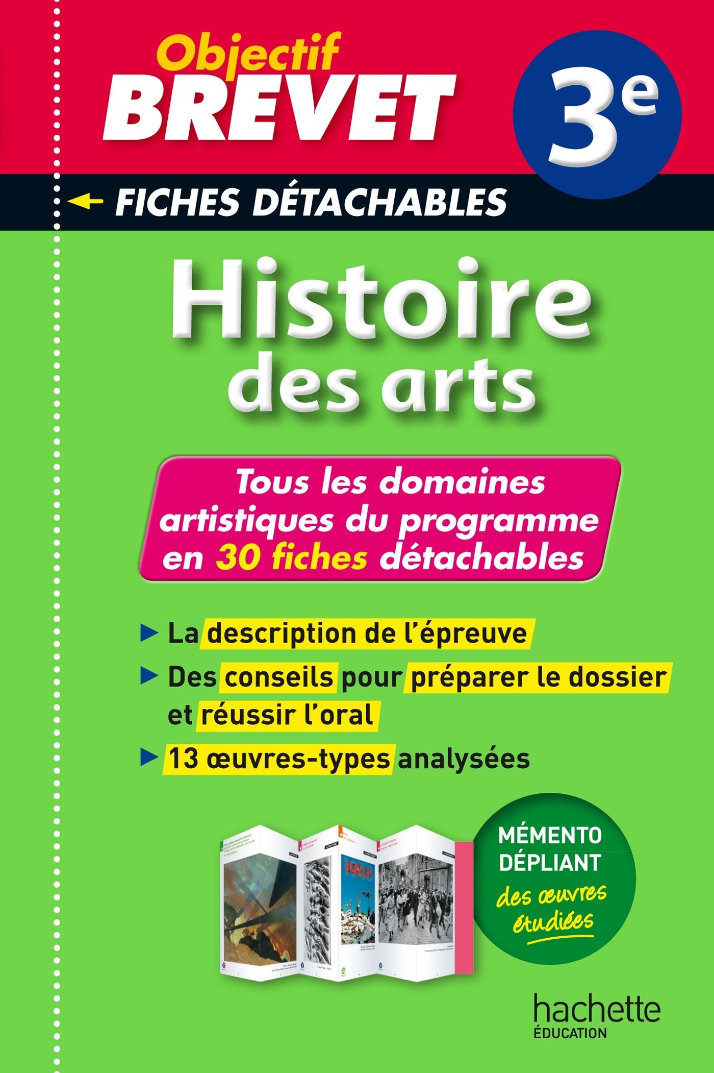 Histoire des arts 3e: Fiches détachables book